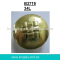 (#B3719-34L) gold abs plastic shank types of button for clothing